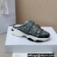 Dior D-Wander Open-back Sneakers Oblique Gray 2022
