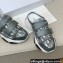 Dior D-Wander Open-back Sneakers Oblique Gray 2022