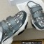 Dior D-Wander Open-back Sneakers Oblique Gray 2022