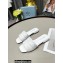 Prada Geometric Motif Nappa Leather Slides White 2022