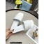 Prada Geometric Motif Nappa Leather Slides White 2022
