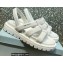 Prada Puffy Lambskin Slingback Sport Flatform Sandals White 2022