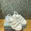 Prada Puffy Lambskin Slingback Sport Flatform Sandals White 2022