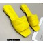 Prada Geometric Motif Nappa Leather Slides Yellow 2022