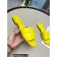 Prada Geometric Motif Nappa Leather Slides Yellow 2022