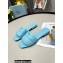 Prada Geometric Motif Nappa Leather Slides Light Blue 2022
