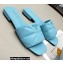 Prada Geometric Motif Nappa Leather Slides Light Blue 2022