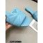 Prada Geometric Motif Nappa Leather Slides Light Blue 2022