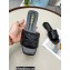 Prada Geometric Motif Nappa Leather Slides Black 2022