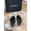 Chanel Lambskin and Patent Calfskin Open Shoes Pumps G38846 Black 2022
