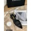 Chanel Lambskin and Patent Calfskin Open Shoes Pumps G38846 Black 2022