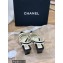 Chanel Lambskin and Patent Calfskin Open Shoes Pumps G38846 White 2022