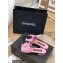 Chanel Grosgrain Camellia Mules Pink/Black 2022