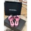 Chanel Grosgrain Camellia Mules Pink/Black 2022