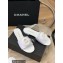 Chanel Grosgrain Camellia Mules White 2022