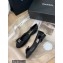 Chanel CC Logo and Bow Ballerinas Black 2022
