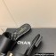 Chanel Satin Mules G38858 Black 2022