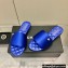 Chanel Satin Mules G38858 Blue 2022