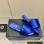 Chanel Satin Mules G38858 Blue 2022