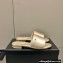 Chanel Satin Mules G38858 Beige 2022