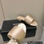 Chanel Satin Mules G38858 Beige 2022
