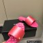 Chanel Satin Mules G38858 Pink 2022