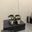 Chanel Logo Wedge Platform Sandals Gold 2022