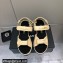 Chanel Logo Platform Sandals Beige 2022