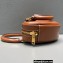 Celine MEDIUM HEART Bag in Smooth Calfskin Brown 2022