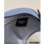 Fendi leather Cookie Mini Hobo Bag Light Blue 2022