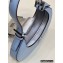 Fendi leather Cookie Mini Hobo Bag Light Blue 2022