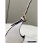 Fendi leather Cookie Mini Hobo Bag White 2022