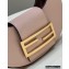 Fendi leather Cookie Mini Hobo Bag Pale Pink 2022