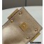 Fendi leather Cookie Mini Hobo Bag Pale Pink 2022