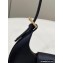 Fendi leather Cookie Mini Hobo Bag Black 2022