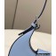 Fendi leather Cookie Mini Hobo Bag Light Blue 2022