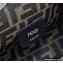 Fendi First Small Leather Bag Gray with silver and light brown inlay 2022