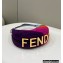 Fendi leather Fendigraphy Small Hobo Bag with multicolor inlay 2022