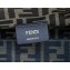 Fendi First Small Suede Bag Gray with Karligraphy Embroidery 2022