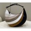 Fendi leather Fendigraphy Small Hobo Bag with beige and brown inlay 2022