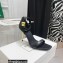 Balmain Heel 10.5cm Leather Uma Sandals Black 2022