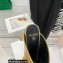 Balmain Heel 9.5cm Draped Leather Ulla Mules Gold 2022