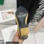 Balmain Heel 9.5cm Draped Leather Ulla Mules Gold 2022