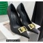Versace Heel 10.5cm Crystal Medusa Pumps Satin Black 2022