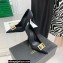 Versace Heel 10.5cm Crystal Medusa Pumps Satin Black 2022
