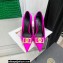 Versace Heel 10.5cm Crystal Medusa Pumps Satin Fuchsia 2022