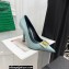 Versace Heel 10.5cm Crystal Medusa Pumps Satin Cyan 2022