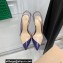 Gianvito Rossi Heel 10.5cm PLEXI PVC and Patent leather Slingback Pumps Purple 2022