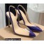 Gianvito Rossi Heel 10.5cm PLEXI PVC and Patent leather Slingback Pumps Purple 2022
