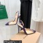 Gianvito Rossi Heel 10.5cm PLEXI PVC and Patent leather Slingback Pumps Purple 2022